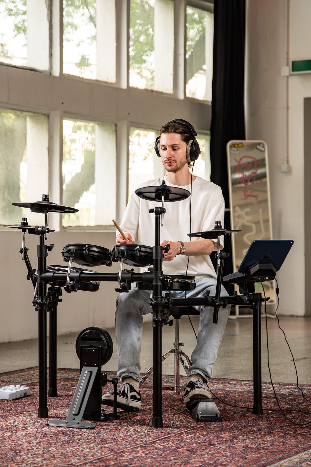 Black Hawk Pulse — drum kit in a home studio