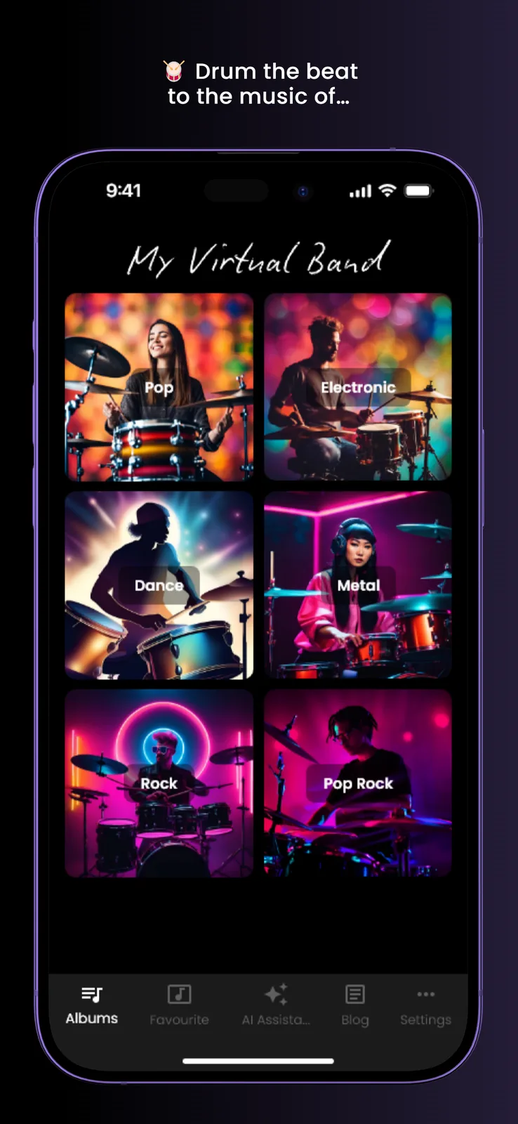 My Virtual Band — screen 1